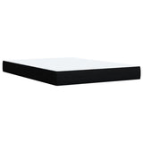 Box Spring Bed with Mattress Black 140x200 cm Fabric 3285382