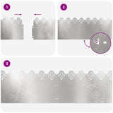 Lawn Edgings 20 pcs Silver 103 x 0.05 x 22 cm Stainless Steel 874757