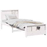 Bed Frame with Headboard White 80 x 200 cm Engineered Wood 877237