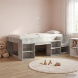 Kids'Bed Frame with Storage Concrete Grey 80 x 200 cm 3422598