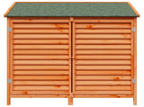 Garden Shed with Roof Brown 106 x 56 x 113.5 cm Solid Fir Wood 42033459
