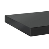 Wall Shelves 2 pcs 100x23.5 cm Black Stainless Steel 30289