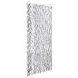 Insect Curtain Light and Dark Grey 100x220 cm Chenille 325456