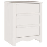 Coffee Table Drammen White 45 x 35 x 56 cm Solid Pine Wood 42003049
