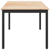 Dining Table Natural 140 x 80 x 75 cm Solid Pine Wood 892789