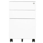 ZNTS Mobile File Cabinet White 39x45x60 cm Steel 335978