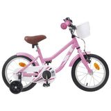 Kids Bike 12 Inches for 2-4 Years Old Light Pink 42009572