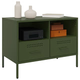 TV Cabinet Olive Green 68x39x50.5 cm Steel 843050