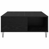 Coffee Table Black Oak 80 x 80 x 36.5 cm Engineered Wood 881668