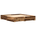 Bed Frame with Drawers Old wood 180 x 200 cm Engineered wood 3333960