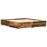 Bed Frame with Drawers Old wood 180 x 200 cm Engineered wood 3333960
