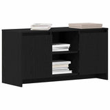 TV Cabinet Black Oak 102 x 37.5 x 52.5 cm Engineered Wood 862707