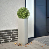 Garden Planters 2 pcs Triangular 30x26x75 cm Stainless Steel 851152