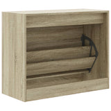 Shoe Cabinet Sonoma Oak 80x34x63 cm Engineered Wood 839961