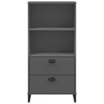 ZNTS Bookcase VIKEN Anthracite Grey 60x35x123 cm Engineered Wood 374949