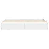 Bed Frame with Drawers without Mattress White 200x200 cm 3207245