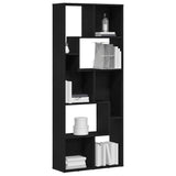 Bookcase Black Oak 67x24x161 cm Engineered Wood 862485