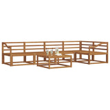 Outdoor Sofa Set 6 pcs Natural Solid Acacia Wood 3367627