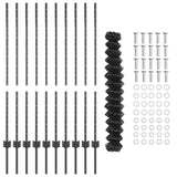 Fence and Post Grey 1.2 x 10 m Steel 3336269