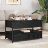 Coffee Table Black Oak 85 x 50 x 50 cm Engineered Wood 883057