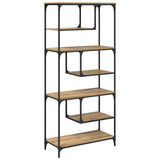 Bookcase Artisan oak Engineered wood 882836