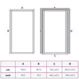 Interior Door Slim Golden 102,5x201,5 cm Tempered Glass and Aluminium 155135