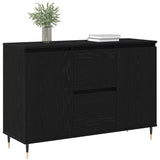 Sideboard Black Oak 101.5 x 35 x 70 cm Engineered Wood 862147