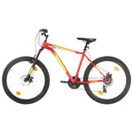 Mountain Bike 21 Speed 27.5 inch Wheel 42 cm Red 3067217