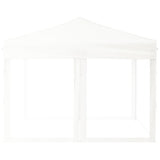 Folding Party Tent with Sidewalls White 3x3 m 93531