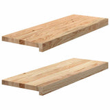 Window Sills 2 pcs Untreated 70x30x2 cm Solid Wood Oak 4009109