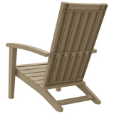 Garden Adirondack Chair Light brown Polypropylene Standard 364166