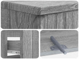 Bathroom Sink Cabinet ZWOLLE Grey Sonoma 82 x 41x 58.5 cm 896361