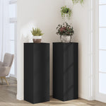 Plant Stands 2 pcs Black 33x33x100 cm Engineered Wood 3307883