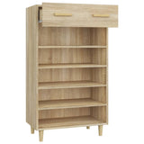 Shoe Cabinet Sonoma Oak 60x35x105 cm Engineered Wood 812783