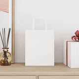 Paper Bags 250 pcs with Handles White 18x8x22 cm 4101838