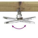 Outdoor Shower 210 cm Impregnated Pine Wood and Stainless Steel 886359