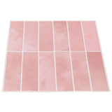 Rectangular Tile 20 pcs Pink 29 x 23 x 0.08 cm 42021258