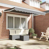 Awning Frame Manual Adjustable White 2.5 x 2 m Steel 42002522