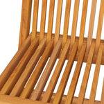 ZNTS Folding Garden Chairs 6 pcs Solid Teak Wood 3065527