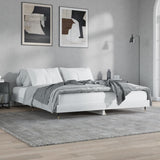 Bed Frame without Mattress High Gloss White 200x200 cm 832111