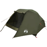 Fishing Tent 3-Person Olive Green Waterproof 4100655