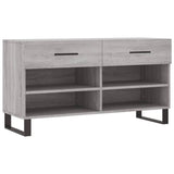 Shoe Bench Grey Sonoma 102x35x55 cm Engineered Wood 829770