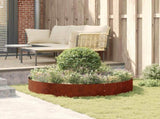 Planter Ring 5 pcs Rusty 120 x 120 x 20 cm Weathering Steel 873647