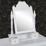 Vanity Makeup Table with Rectangular Swing Mirror MDF 60628