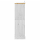 Wardrobe Corona White 151.5x52x186 cm Solid Wood Pine 4012159