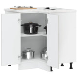 Kitchen Corner Base Cabinet Kalmar Concrete Grey Engineered Wood 853511
