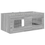 Kids'High Bed Frame 2 pcs Grey Sonoma 163 x 101.1 x 68.5 cm 3422576