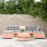 7 Piece Garden Sofa Set Solid Wood Douglas Fir 3250990
