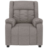 Recliner Chair Taupe Fabric 348116