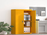 Storage Cabinet Mustard Yellow 80 x 40 x140 cm Steel 3406181